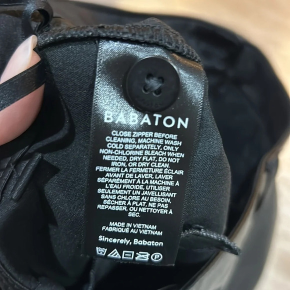 Babaton Command High Waisted Vegan Leather Pant Black - Picture 6 of 9